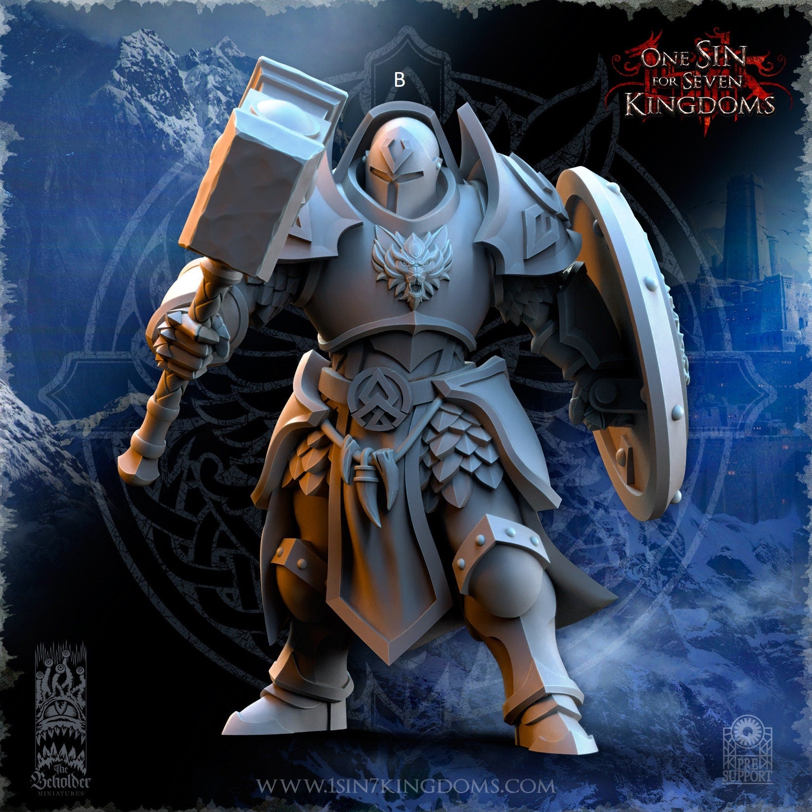 StormWolves Eternals | The Beholder Miniatures | Compatible with D&D/AoS | Fantasy | Tabletop RPG