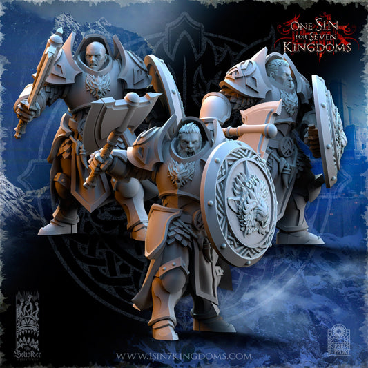 StormWolves Punisher Axe No Helmet | The Beholder Miniatures | Compatible with D&D/AoS | Fantasy | Tabletop RPG