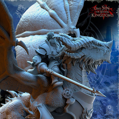 StormWolves Eternals Lord on Drake | The Beholder Miniatures | Compatible with D&D/AoS | Fantasy | Tabletop RPG