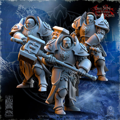 StormWolves Punisher GreatHammer No Helmet | The Beholder Miniatures | Compatible with D&D/AoS | Fantasy | Tabletop RPG