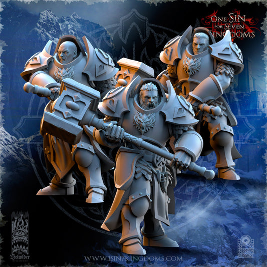 StormWolves Punisher GreatHammer No Helmet | The Beholder Miniatures | Compatible with D&D/AoS | Fantasy | Tabletop RPG