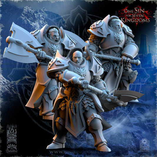 StormWolves Punisher GreatAxe No Helmet | The Beholder Miniatures | Compatible with D&D/AoS | Fantasy | Tabletop RPG