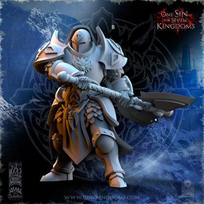 StormWolves Punisher GreatAxe Helmet | The Beholder Miniatures | Compatible with D&D/AoS | Fantasy | Tabletop RPG