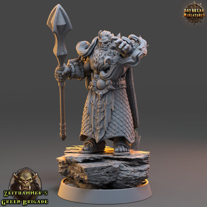 Orc Sorcerer | DayBreak Miniatures | Compatible with D&D/AOS | Fantasy | Tabletop