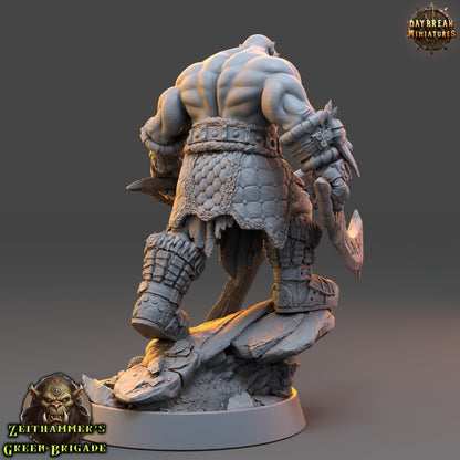 Orc Warrior Dual Scimitar | DayBreak Miniatures | Compatible with D&D/AOS | Fantasy | Tabletop