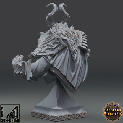 Anton Overmars Bust | DayBreak Miniatures | Compatible with D&D/AOS | Fantasy | Tabletop