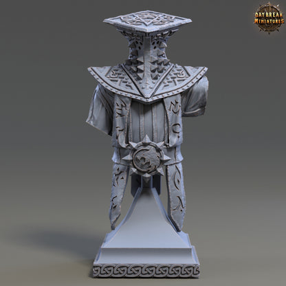 Arch Mage Coronus Bust | DayBreak Miniatures | Compatible with D&D/AOS | Fantasy | Tabletop