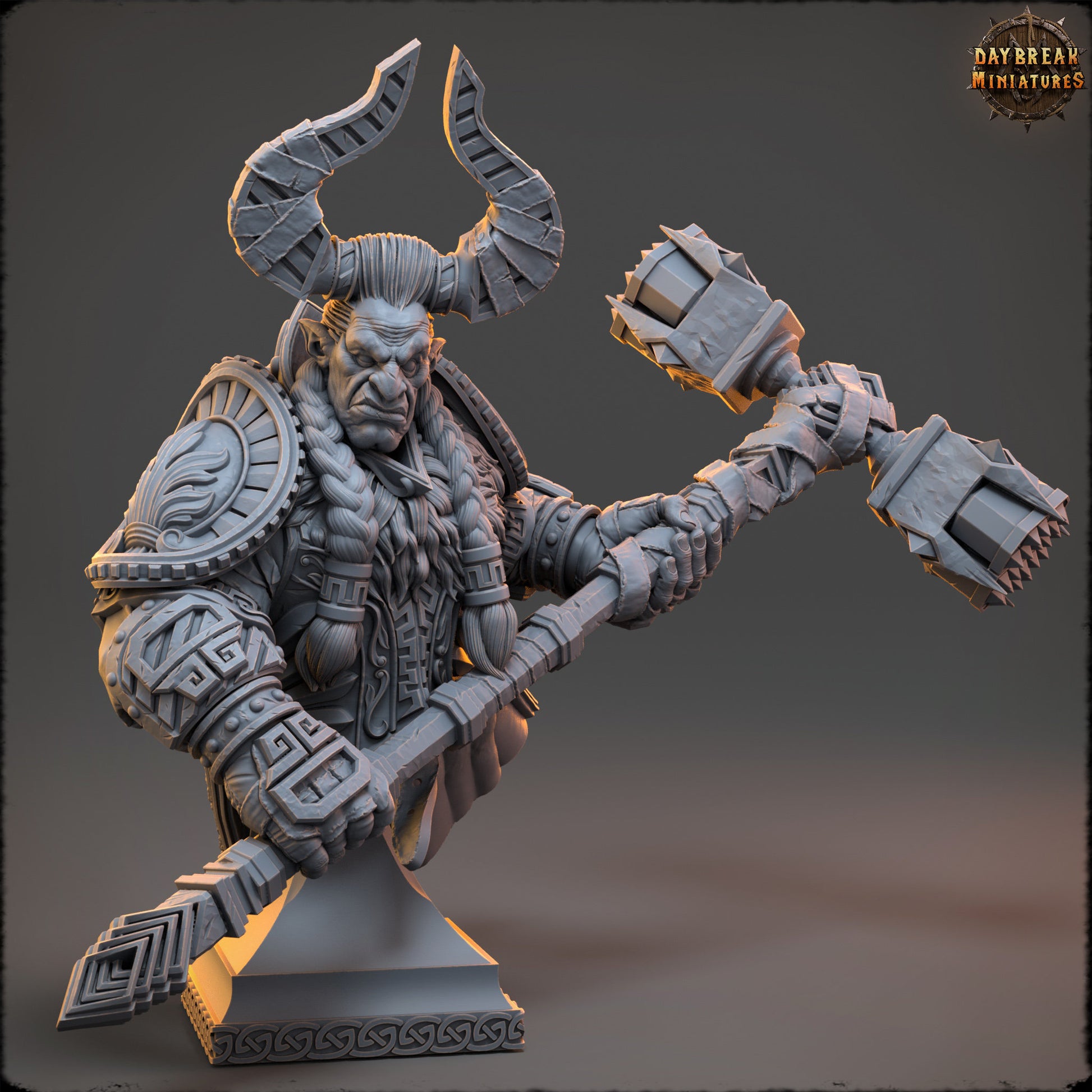 Gorden ShadowCaster Bust | DayBreak Miniatures | Compatible with D&D/AOS | Fantasy | Tabletop
