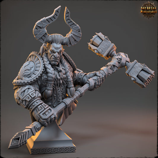 Gorden ShadowCaster Bust | DayBreak Miniatures | Compatible with D&D/AOS | Fantasy | Tabletop