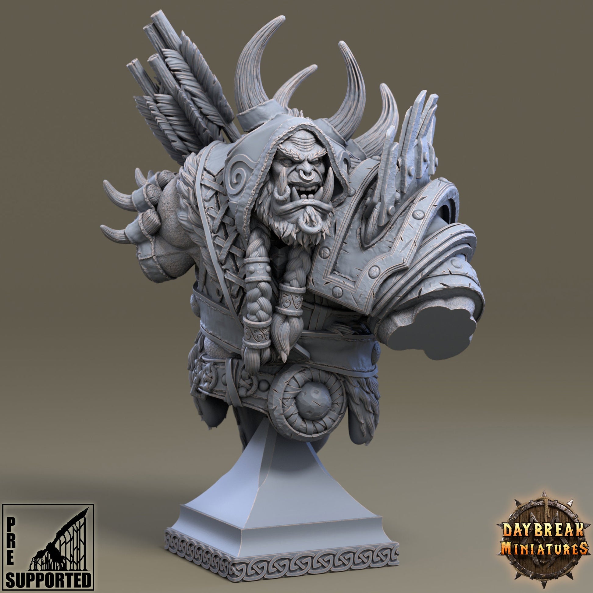 Paakz Reinhold Bust | DayBreak Miniatures | Compatible with D&D/AOS | Fantasy | Tabletop