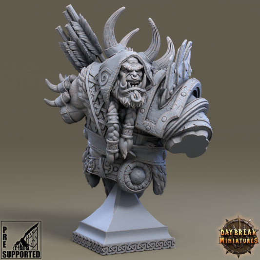 Paakz Reinhold Bust | DayBreak Miniatures | Compatible with D&D/AOS | Fantasy | Tabletop