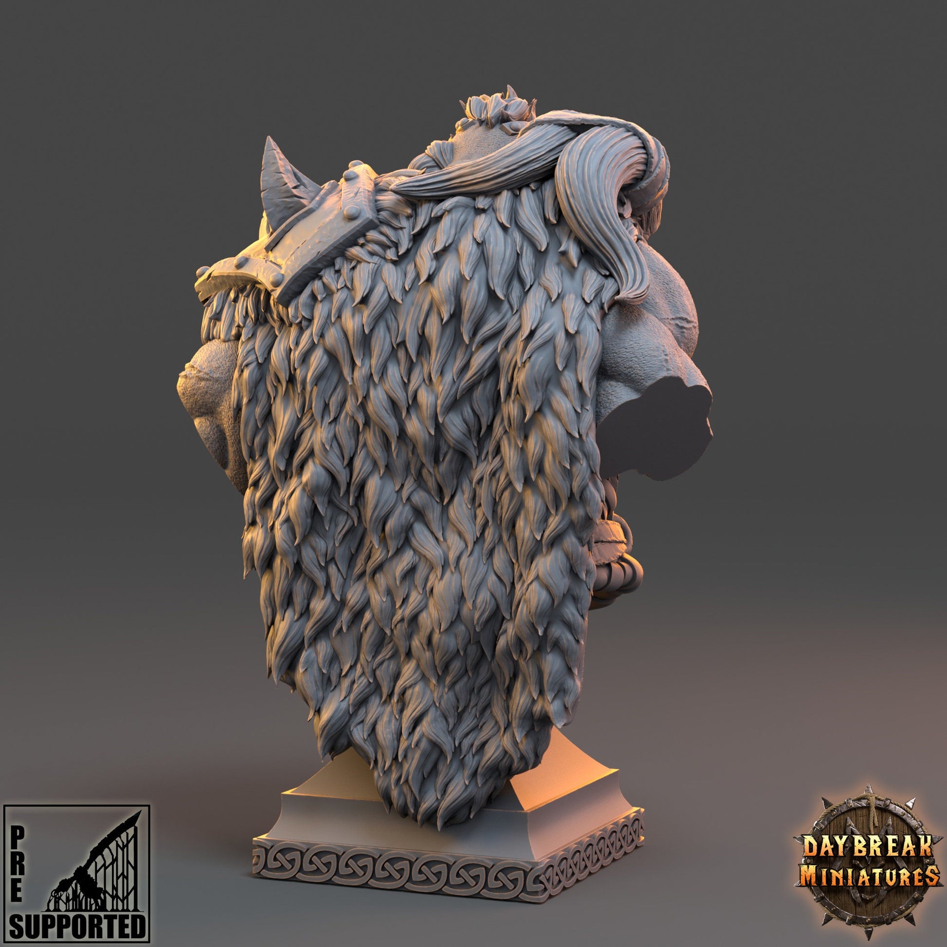 Rutger Gausshammer Bust | DayBreak Miniatures | Compatible with D&D/AOS | Fantasy | Tabletop