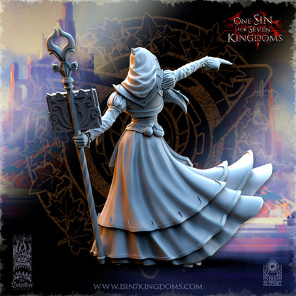 Elf Wizard Female | The Beholder Miniatures | Compatible with D&D/AoS | Fantasy | Tabletop RPG