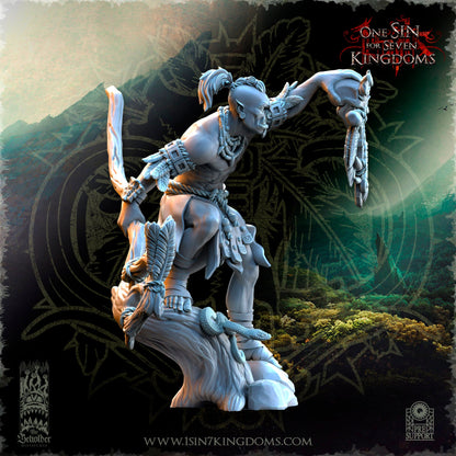 Savage Orc Shaman | The Beholder Miniatures | Compatible with D&D/AoS | Fantasy | Tabletop RPG