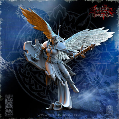 Storm Wolves Valkyrie Eternals | The Beholder Miniatures | Compatible with D&D/AoS | Fantasy | Tabletop RPG