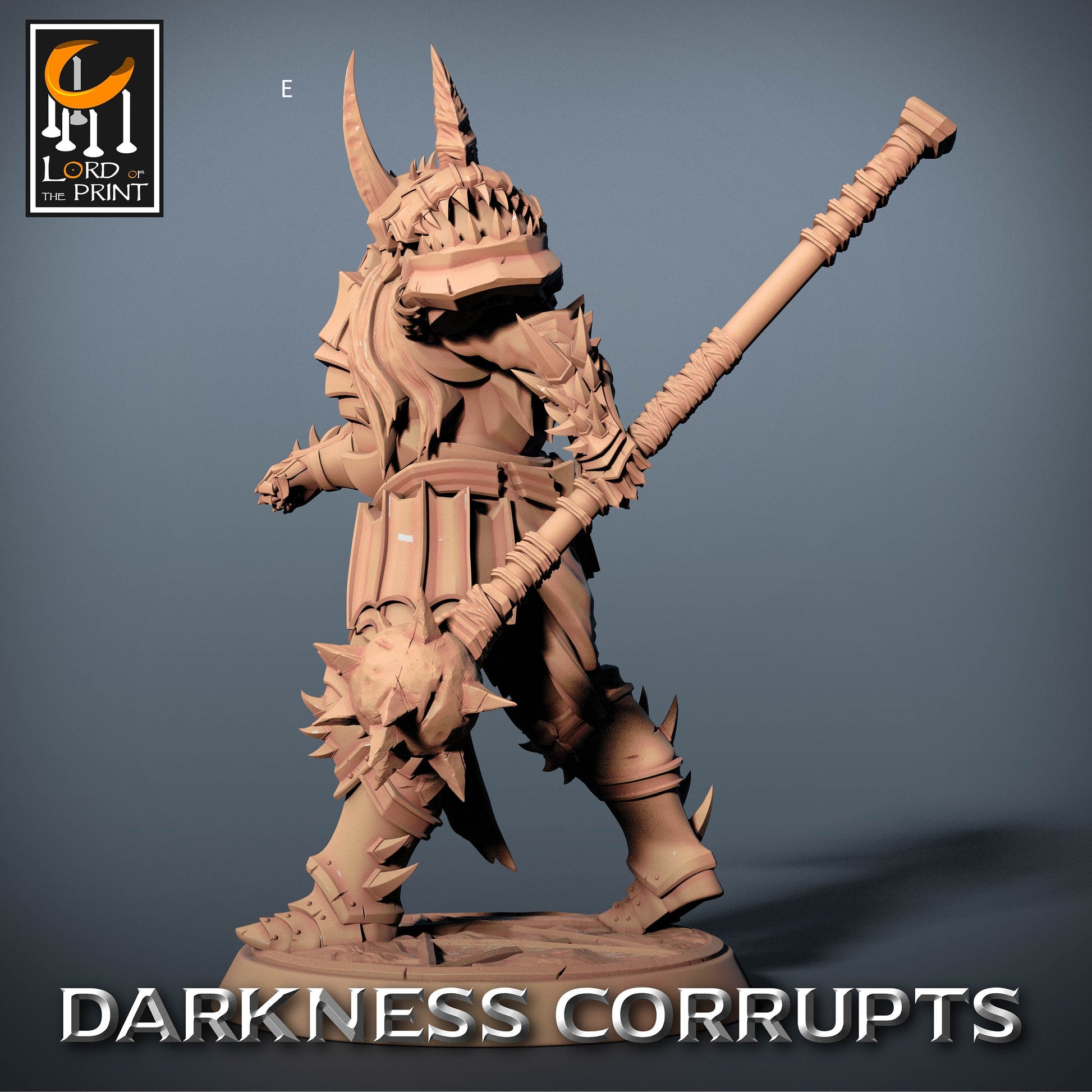 Dark Knight with Mace | Rescale Miniatures | Compatible with D&D/AoS | Fantasy | Tabletop RPG