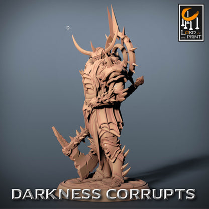 Dark Knight with Axe | Rescale Miniatures | Compatible with D&D/AoS | Fantasy | Tabletop RPG