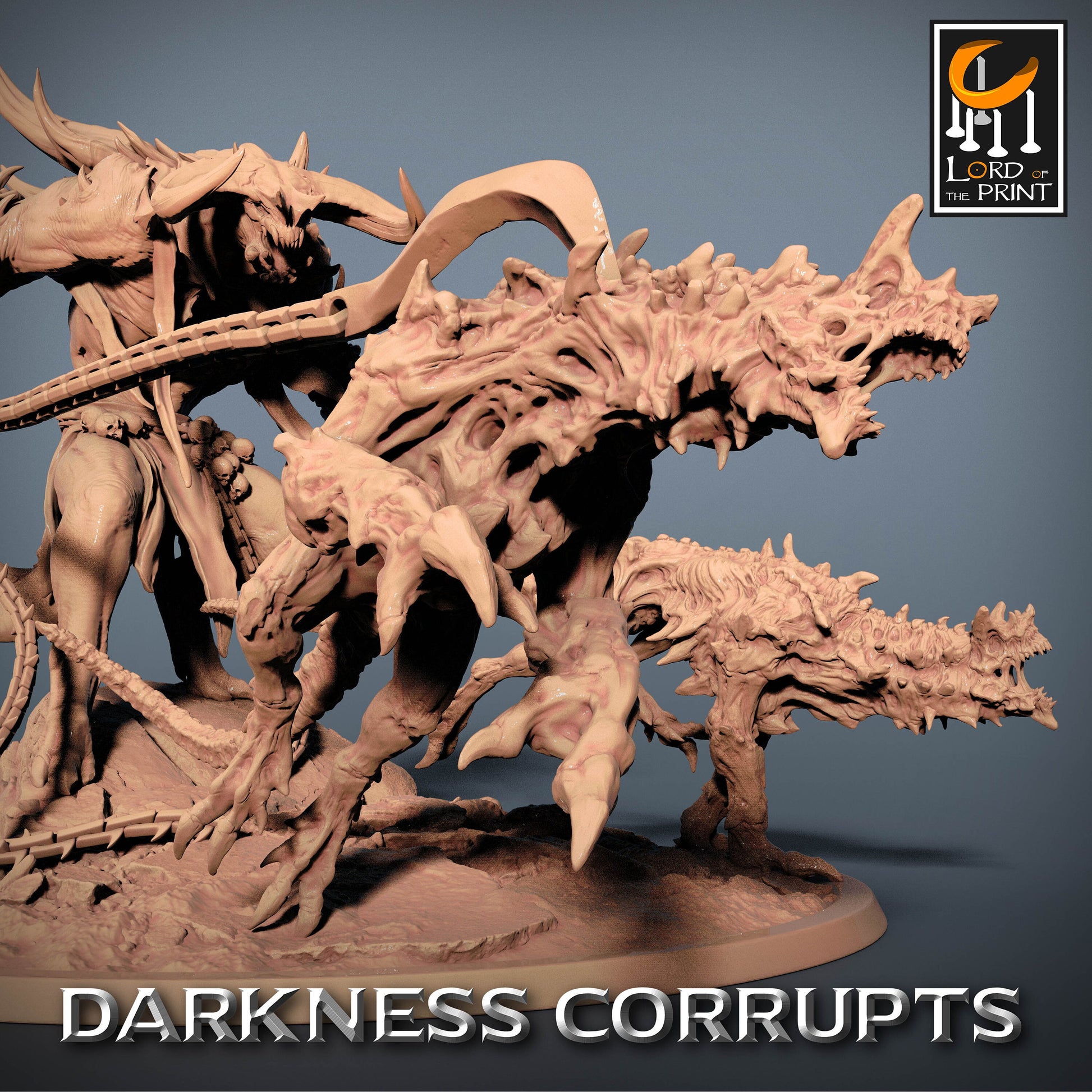 Demon Champion | Rescale Miniatures | Compatible with DnD/AoS | Fantasy | Tabletop RPG