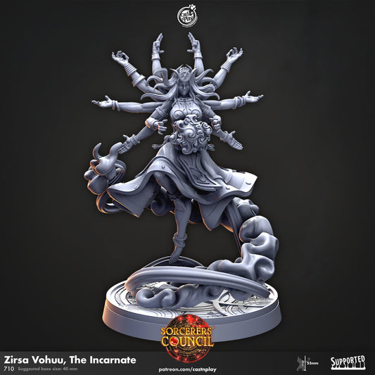 Zirsa Sorceress | CastnPlay | Compatible with D&D/AoS | Fantasy