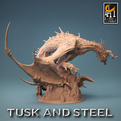 Black Dragon | Rescale Miniatures | Compatible with D&D/AoS | Fantasy | Tabletop RPG