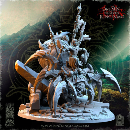Savage Orc Shaman on Spider | The Beholder Miniatures | Compatible with D&D/AoS | Fantasy | Tabletop RPG