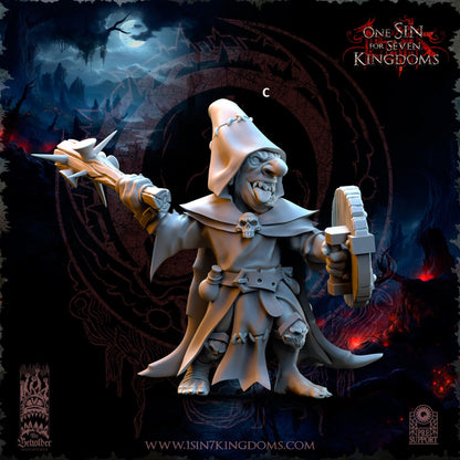 Black Horde Goblin One Handed Weapon and Shield | The Beholder Miniatures | Compatible with D&D/AoS | Fantasy | Tabletop RPG