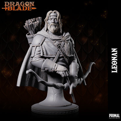 Half Elf Leonan Bust | Primal Collectibles | Compatible with D&D/AoS | Fantasy