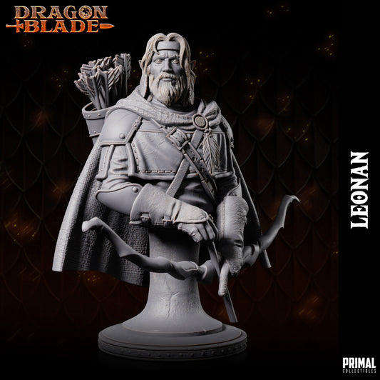Half Elf Leonan Bust | Primal Collectibles | Compatible with D&D/AoS | Fantasy