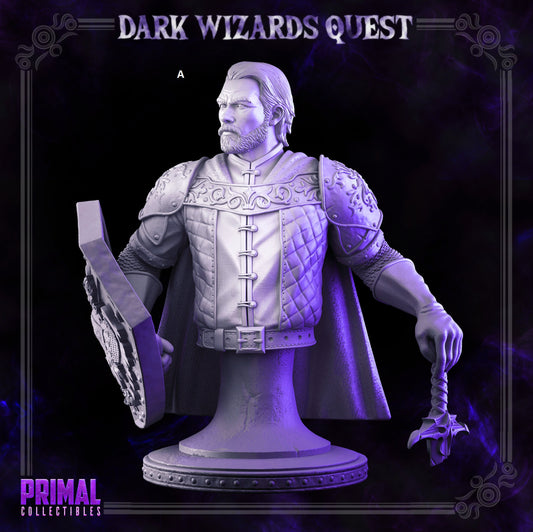 Grand Knight Demetrius Bust | Primal Collectibles | Compatible with D&D/AoS | Fantasy