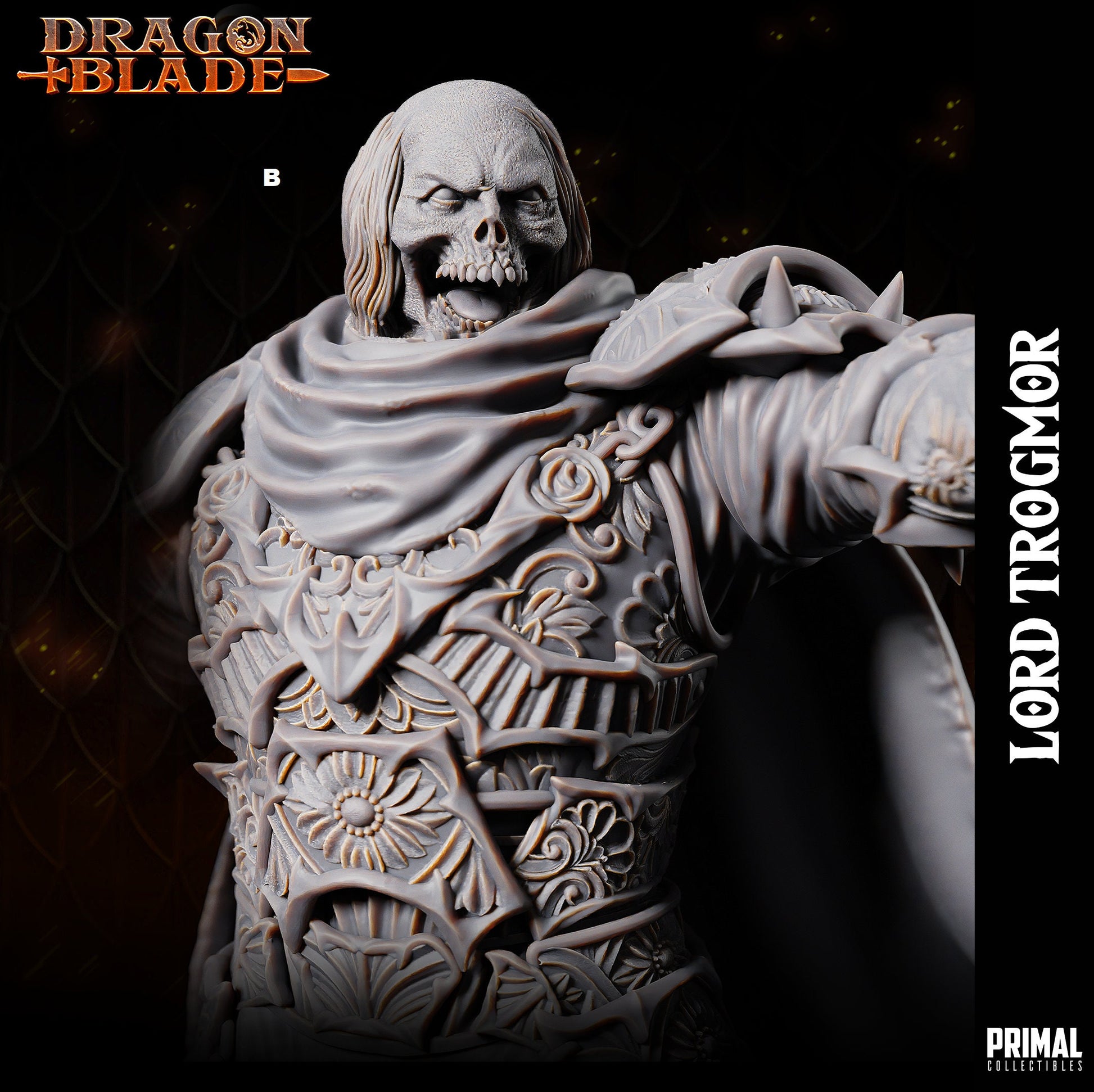 Chaos Lord Trogmor | Primal Collectibles | Compatible with D&D/AoS | Fantasy