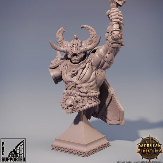 Marauder Proponezius Bust | DayBreak Miniatures | Compatible with D&D/AOS | Fantasy | Tabletop