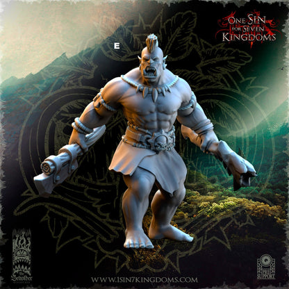 Savage Orc Dual Cleaver | The Beholder Miniatures | Compatible with D&D/AoS | Fantasy | Tabletop RPG