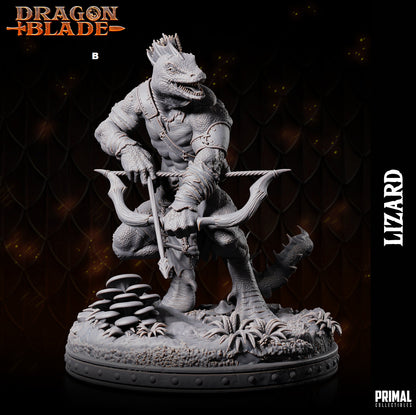 Lizard Men Warrior | Primal Collectibles | Compatible with D&D/AoS | Fantasy