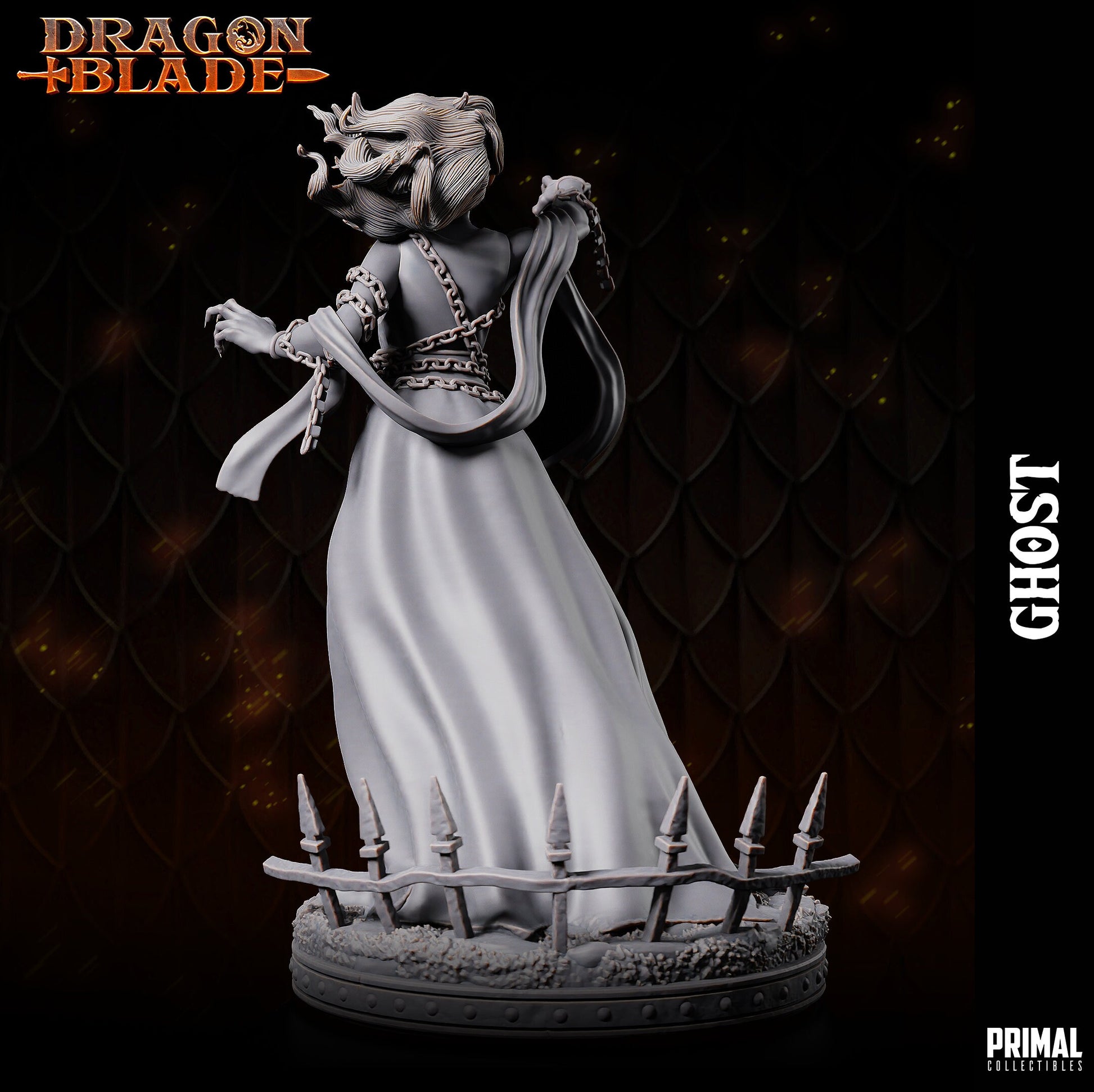 Female Ghost | Primal Collectibles | Compatible with D&D/AoS | Fantasy