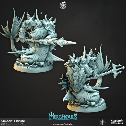 Merghoul Queen's Brute | CastnPlay | Compatible with D&D/AoS | Fantasy | Tabletop RPG