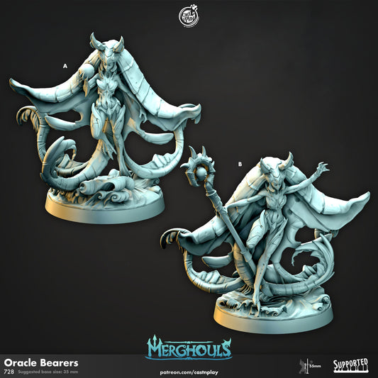 Merghoul Oracle Bearers | CastnPlay | Compatible with D&D/AoS | Fantasy | Tabletop RPG