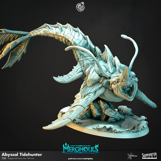 Merghoul Abyssal Tide Hunter | CastnPlay | Compatible with D&D/AoS | Fantasy | Tabletop RPG