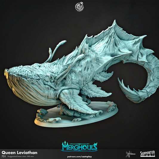 Merghoul Queen Leviathan | CastnPlay | Compatible with D&D/AoS | Fantasy | Tabletop RPG