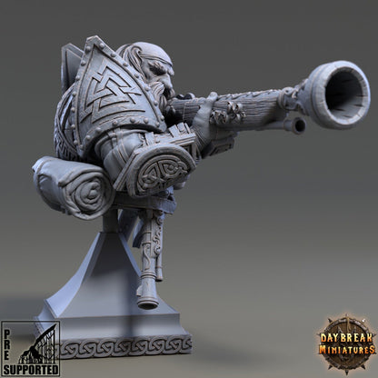 Dwarf Warrior Holgrim Bust | DayBreak Miniatures | Compatible with D&D/AOS | Fantasy | Tabletop