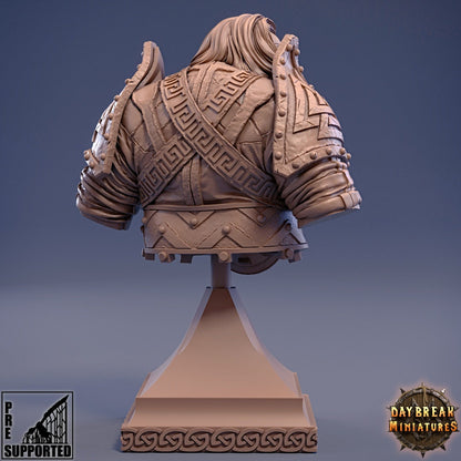 Dwarf Thane Ragnar Bust | DayBreak Miniatures | Compatible with D&D/AOS | Fantasy | Tabletop