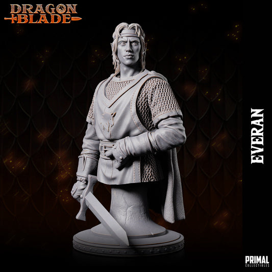 Elf Everan Bust | Primal Collectibles | Compatible with D&D/AoS | Fantasy