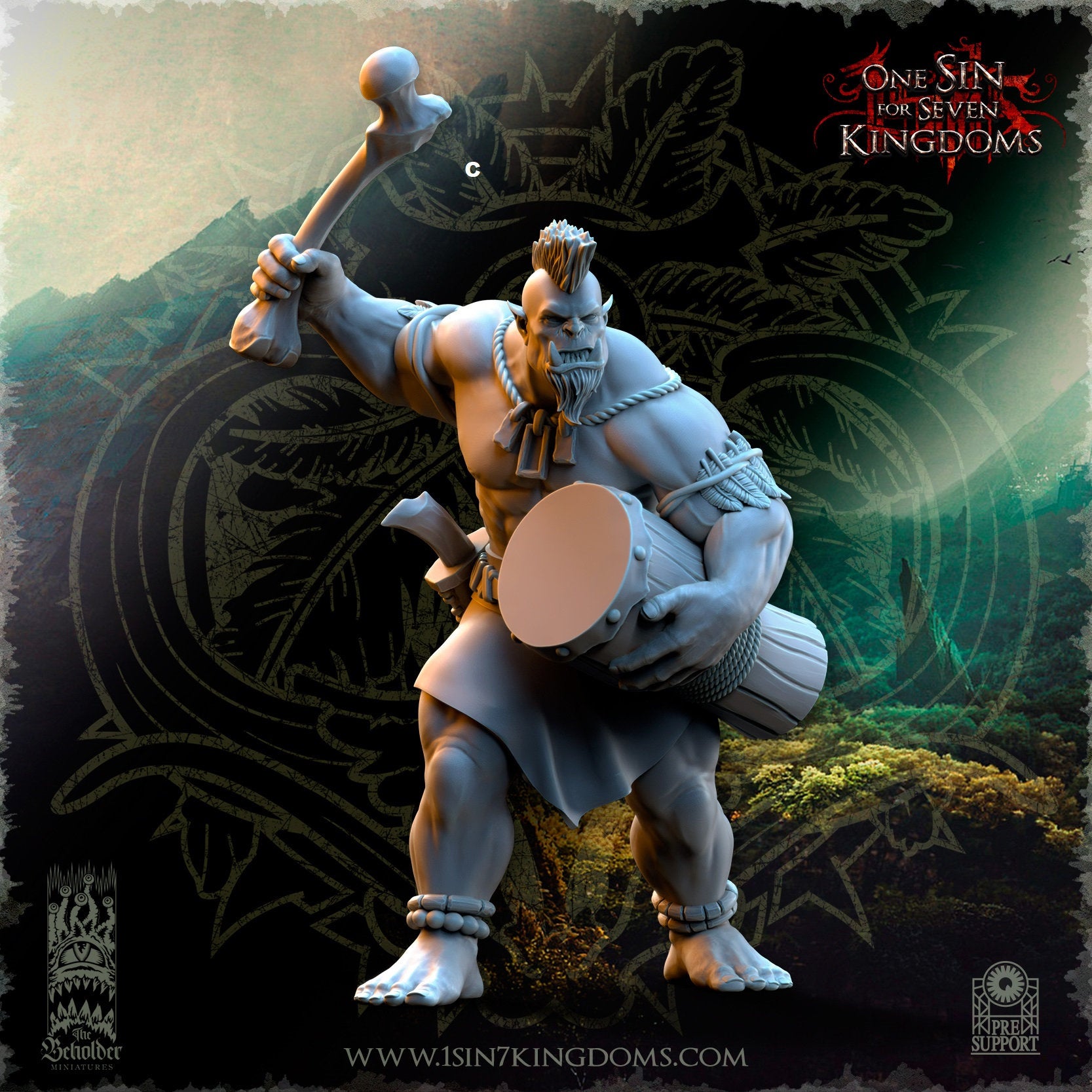 Savage Orc Archers Command | The Beholder Miniatures | Compatible with D&D/AoS | Fantasy | Tabletop RPG