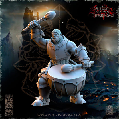 Black Orc Warrior Command | The Beholder Miniatures | Compatible with D&D/AoS | Fantasy | Tabletop RPG