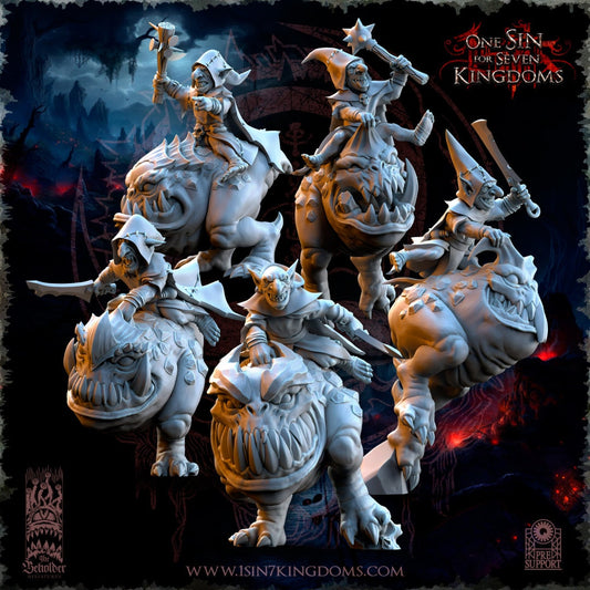 Black Horde Goblin on Cave Horror | The Beholder Miniatures | Compatible with D&D/AoS | Fantasy | Tabletop RPG