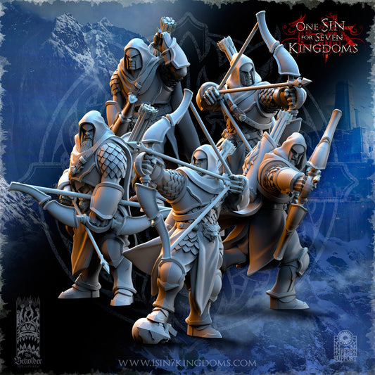 StormWolves Hunters Helmets | The Beholder Miniatures | Compatible with D&D/AoS | Fantasy | Tabletop RPG
