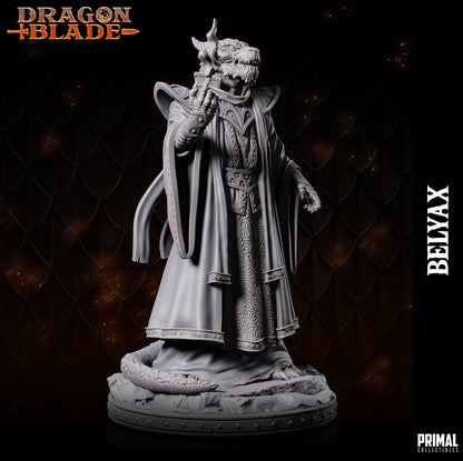 Draconian Wizard Belyax | Primal Collectibles | Compatible with D&D/AoS | Fantasy