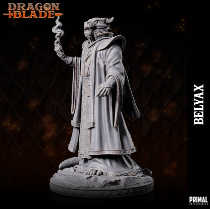 Draconian Wizard Belyax | Primal Collectibles | Compatible with D&D/AoS | Fantasy