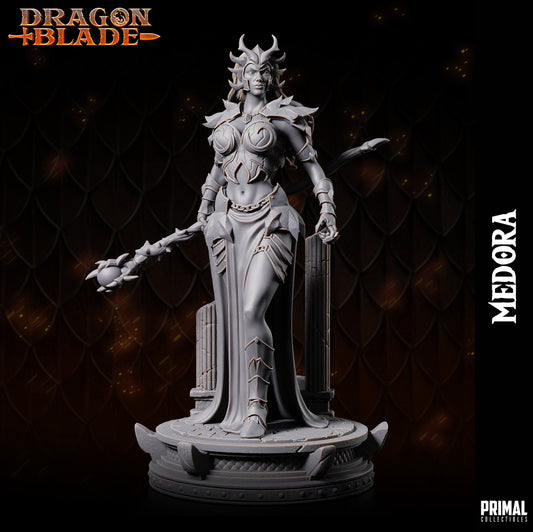 Dark Sorceress Medora | Primal Collectibles | Compatible with D&D/AoS | Fantasy