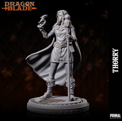 Female Wizard Thorry | Primal Collectibles | Compatible with D&D/AoS | Fantasy