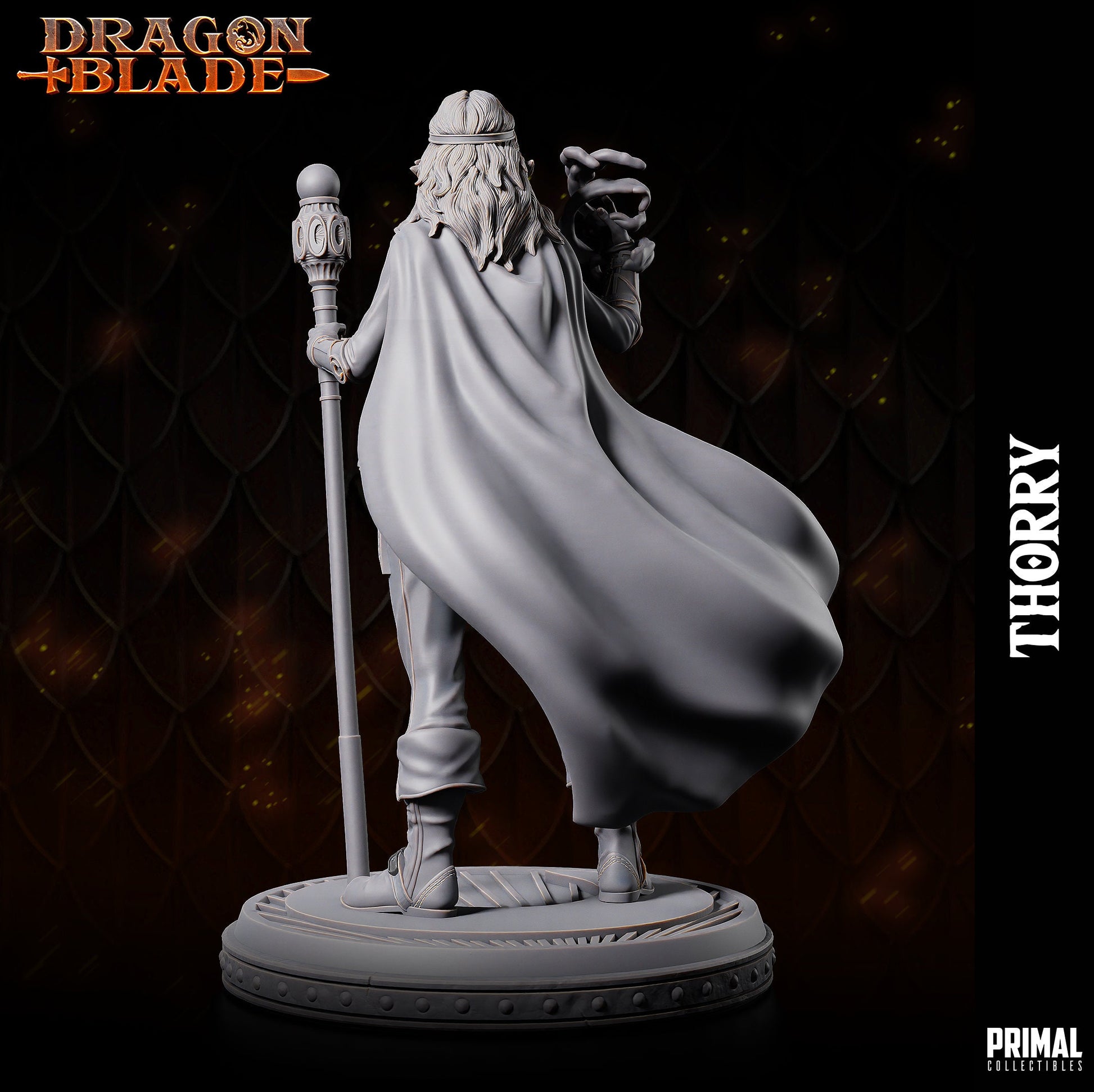 Female Wizard Thorry | Primal Collectibles | Compatible with D&D/AoS | Fantasy